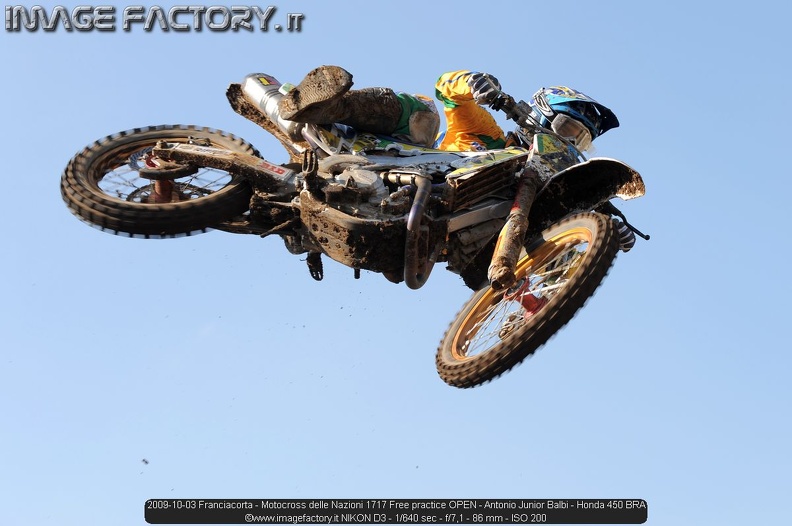 2009-10-03 Franciacorta - Motocross delle Nazioni 1717 Free practice OPEN - Antonio Junior Balbi - Honda 450 BRA.jpg